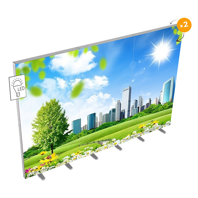 Kaseton wystawienniczy ALU LED ECO łączony