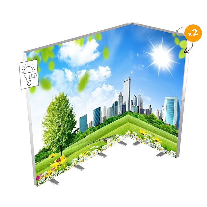 Kaseton wystawienniczy ALU LED ECO łączony